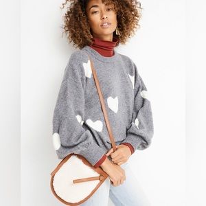 Madewell The Knot Crossbody Bag in Shearling